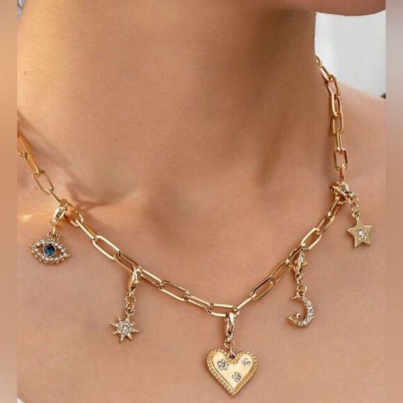 Anthropologie Jewelry - Evil eye necklace #1387